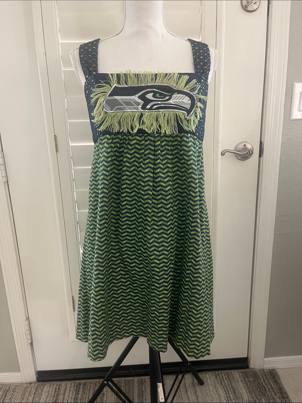 Seattle Seahawks Custom Made Halter Dress